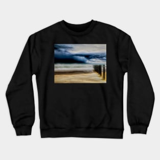 Approaching Storm at the Beach Crewneck Sweatshirt